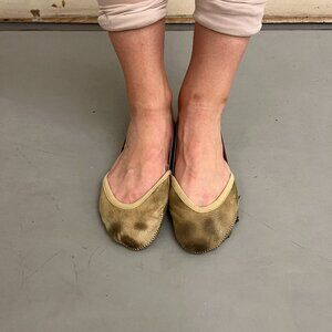 5 pairs Dance half soles/turners, rhythmic gymnastics toe shoes very used